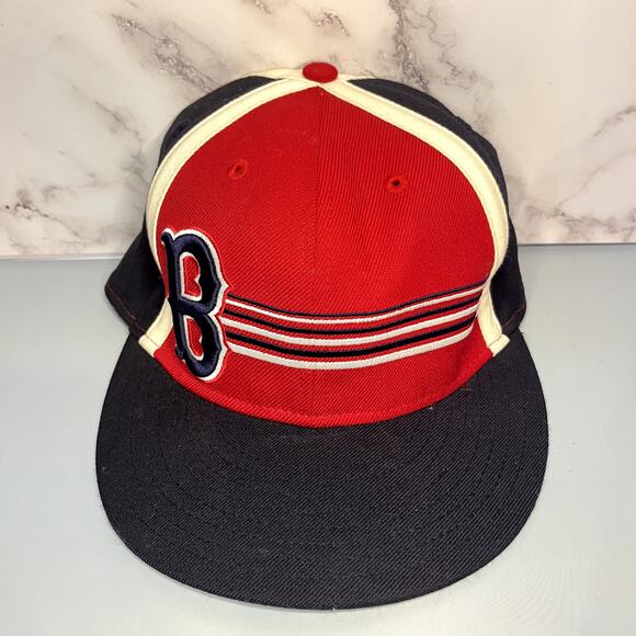 Boston Red Sox New Era Heritage Collection Fitted Hat – Size 7 1/4 - Picture 1 of 8